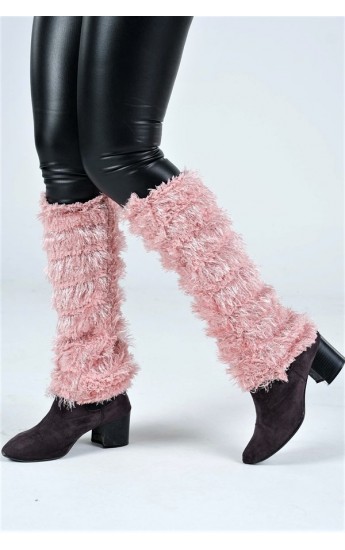 Pembe Püsküllü Triko Tozluk Pembe&hellip;