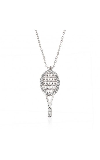 ​925 Ayar Gümüş Tenis Raketi Kadın Gümüş Kolye T4873 (1152)&hellip;
