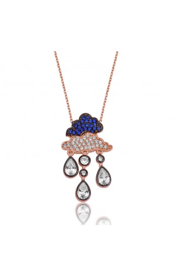 925 Ayar Gümüş Yağmur Bulutu Kadın Gümüş Kolye Pt2610361 (1152)&hellip;