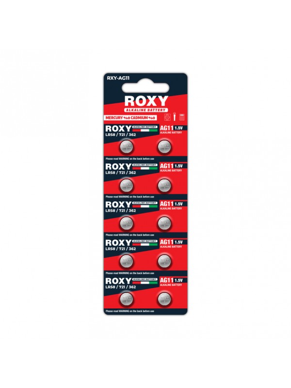 Ag11 Lr58/Lr721/362 21 Mah Alkalin Düğme Pil 10 Lu Paket (1152)