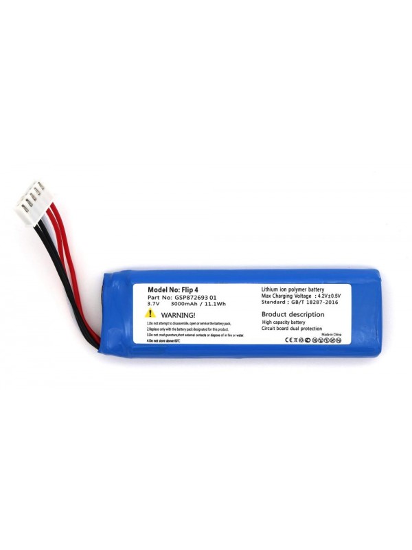 Flip 4 Uyumlu 3.7V 3000 Mah Soketli Batarya 1 Adet (1152)
