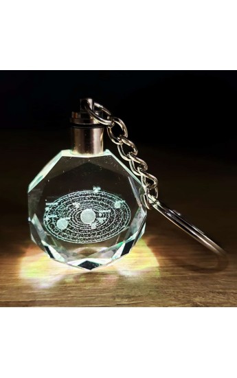 Gezegenler Temalı Renk Değiştiren Kristal Anahtarlık (1152)&hellip;