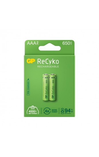 GP 650 Recyko R03 İnce Kalem AAA 2'li Pil (1152)&hellip;