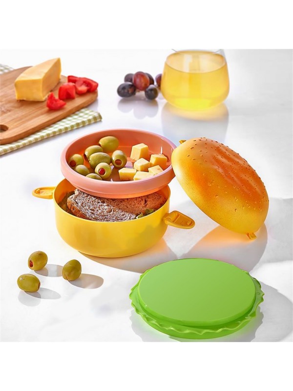 Hamburger Görünümlü Beslenme Ve Saklama Kabı (1152)