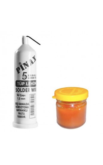 Tüp Lehim Teli Ve Lehim Pastası Set (1152)&hellip;