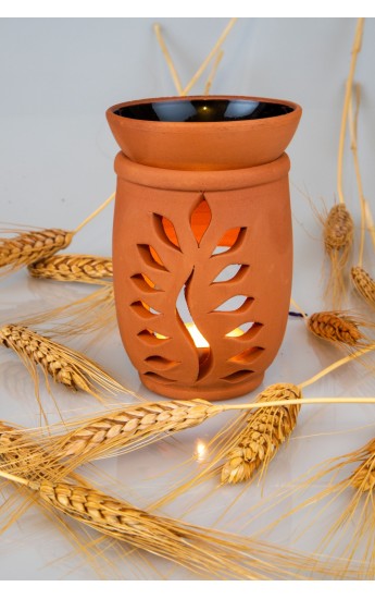 Yaprak Model El Yapımı Çömlek Buhurdanlık Tütsülük (1152)&hellip;