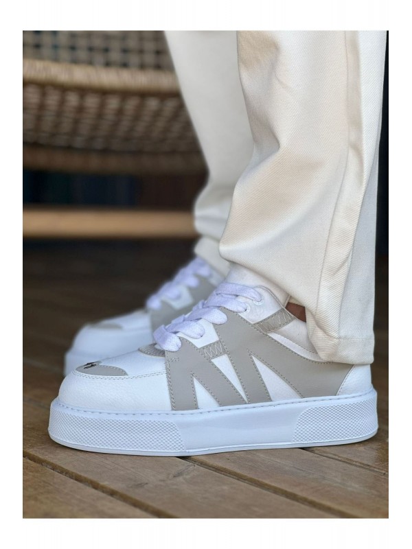 MN2407 - CBT Star-X Erkek Spor Ayakkabı BEYAZ/GRI