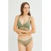 Kadın Yeşil Dantelli Büstiyer Sütyen Külot Takımı